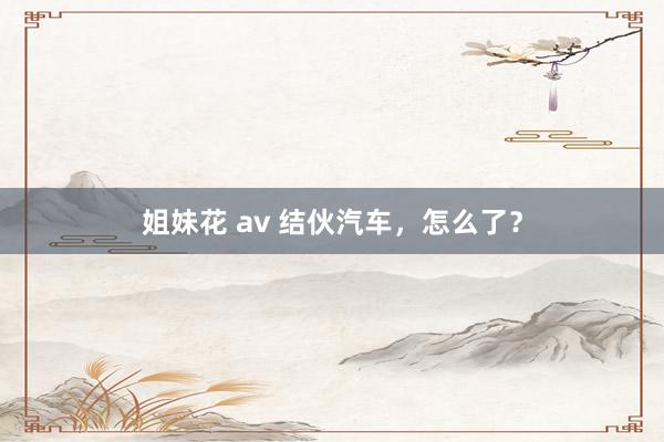 姐妹花 av 结伙汽车，怎么了？