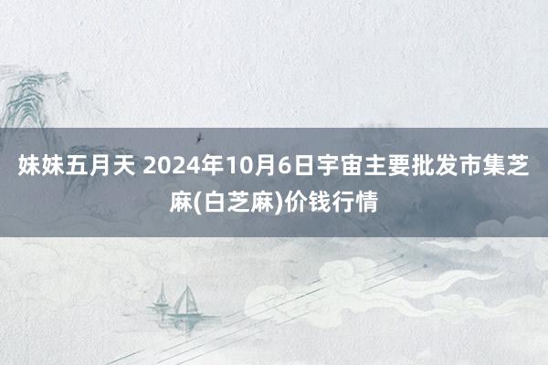 妹妹五月天 2024年10月6日宇宙主要批发市集芝麻(白芝麻)价钱行情