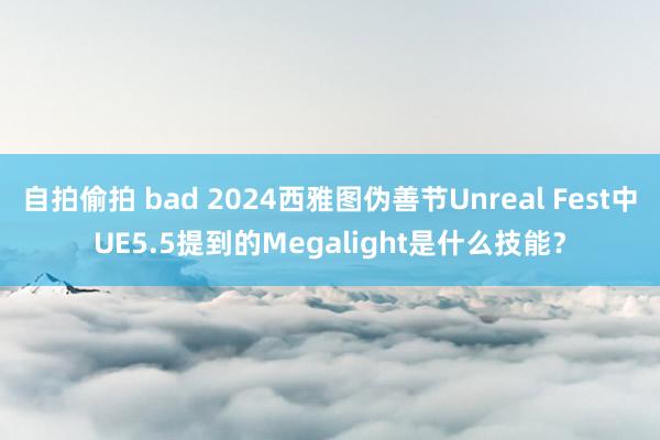 自拍偷拍 bad 2024西雅图伪善节Unreal Fest中UE5.5提到的Megalight是什么技能？