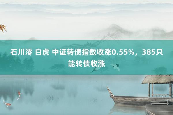 石川澪 白虎 中证转债指数收涨0.55%，385只能转债收涨