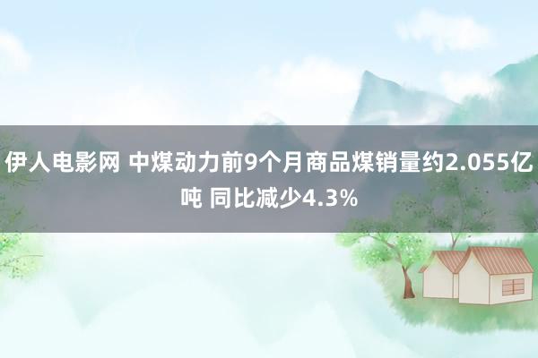 伊人电影网 中煤动力前9个月商品煤销量约2.055亿吨 同比减少4.3%