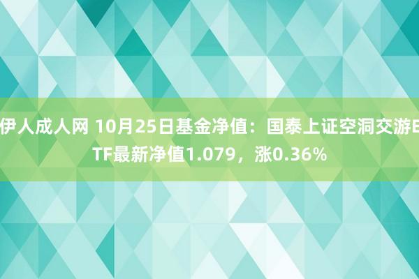 伊人成人网 10月25日基金净值：国泰上证空洞交游ETF最新净值1.079，涨0.36%