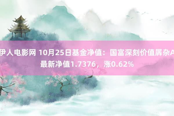 伊人电影网 10月25日基金净值：国富深刻价值羼杂A最新净值1.7376，涨0.62%