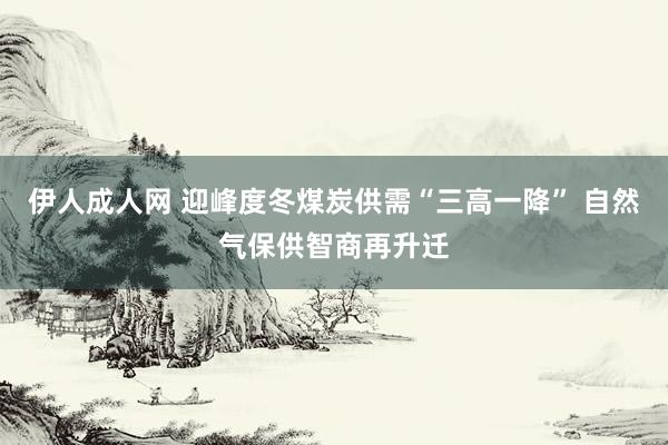 伊人成人网 迎峰度冬煤炭供需“三高一降” 自然气保供智商再升迁