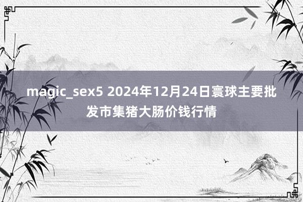 magic_sex5 2024年12月24日寰球主要批发市集猪大肠价钱行情