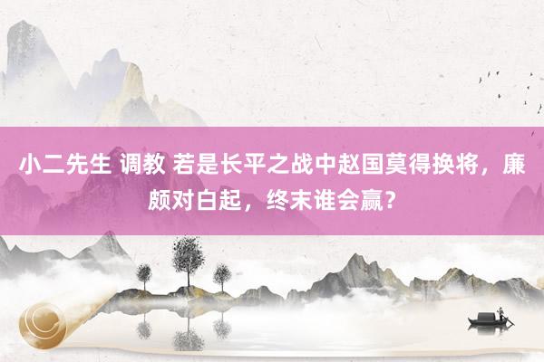 小二先生 调教 若是长平之战中赵国莫得换将，廉颇对白起，终末谁会赢？